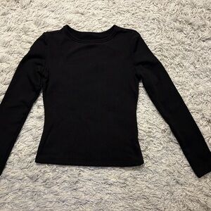 Dazy Classic Black Long Sleeve Top Size S